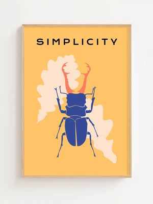 Simplicity Beetle Plakat - 21 x 29.7 cm (A4) - Nellastore