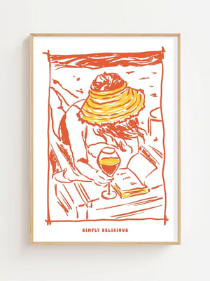 Simply Delicious Afternoon Plakat - 21 x 29.7 cm - Nellastore