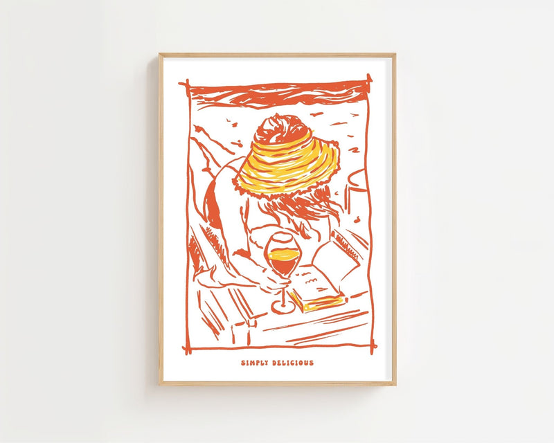 Simply Delicious Afternoon Plakat - 21 x 29.7 cm - Nellastore