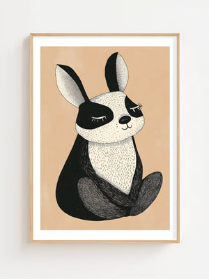 Sleeping Bunny Plakat - 21 x 29.7 cm (A4) - Nellastore