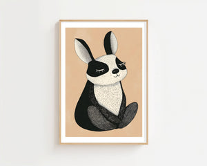 Sleeping Bunny Plakat - 21 x 29.7 cm (A4) - Nellastore