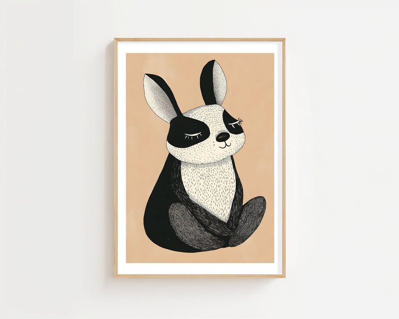 Sleeping Bunny Plakat - 21 x 29.7 cm (A4) - Nellastore