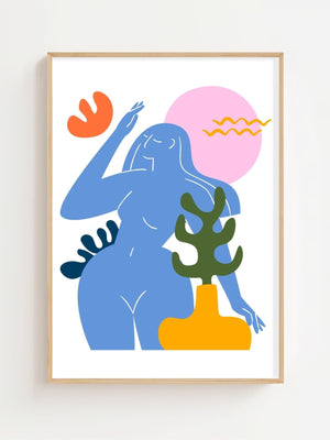 Soft Aura Matisse Plakat - 21 x 29.7 cm - Nellastore