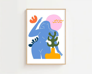 Soft Aura Matisse Plakat - 21 x 29.7 cm - Nellastore