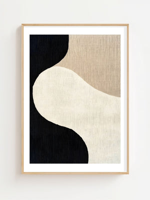 Soft Curve In Black Plakat - 21 x 29.7 cm (A4) - Nellastore