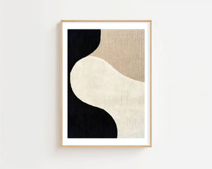 Soft Curve In Black Plakat - 21 x 29.7 cm (A4) - Nellastore