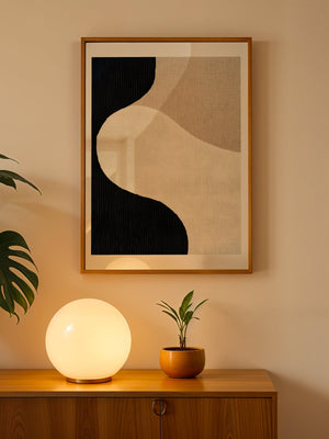 Soft Curve In Black Plakat - 21 x 29.7 cm (A4) - Nellastore