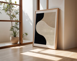 Soft Curve In Black Plakat - 21 x 29.7 cm (A4) - Nellastore