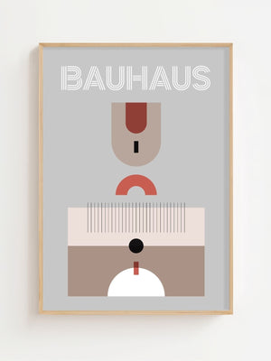 Soft Grid Bauhaus Plakat - 21 x 29.7 cm - Nellastore