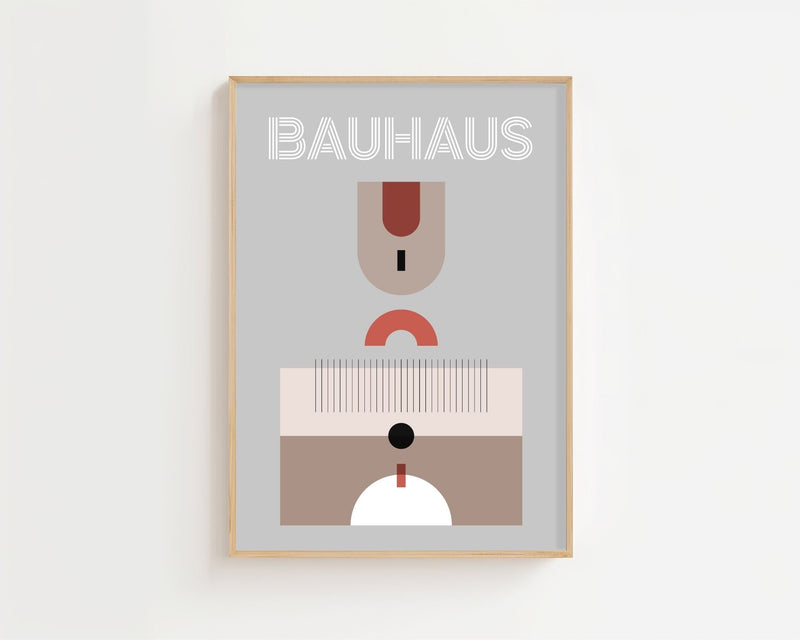 Soft Grid Bauhaus Plakat - 21 x 29.7 cm - Nellastore