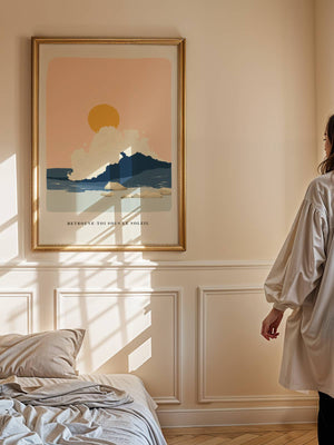 Soft Tide Morning Plakat - 21 x 29.7 cm - Nellastore
