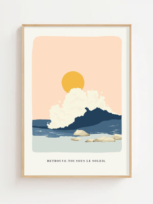 Soft Tide Morning Plakat - 21 x 29.7 cm - Nellastore