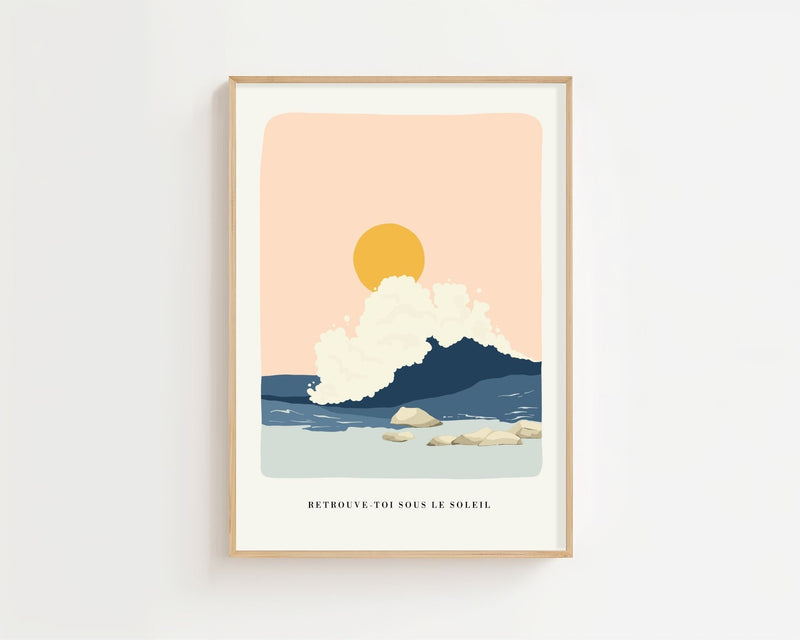 Soft Tide Morning Plakat - 21 x 29.7 cm - Nellastore