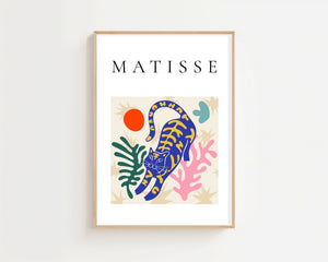 Solar Jungle Leopard Matisse Plakat - 21 x 29.7 cm - Nellastore