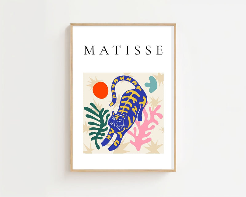 Solar Jungle Leopard Matisse Plakat - 21 x 29.7 cm - Nellastore