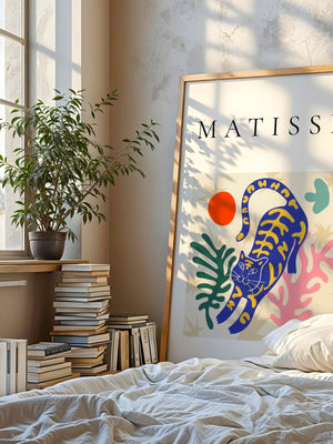 Solar Jungle Leopard Matisse Plakat - 21 x 29.7 cm - Nellastore