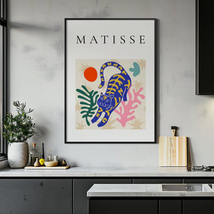 Solar Jungle Leopard Matisse Plakat - 21 x 29.7 cm - Nellastore