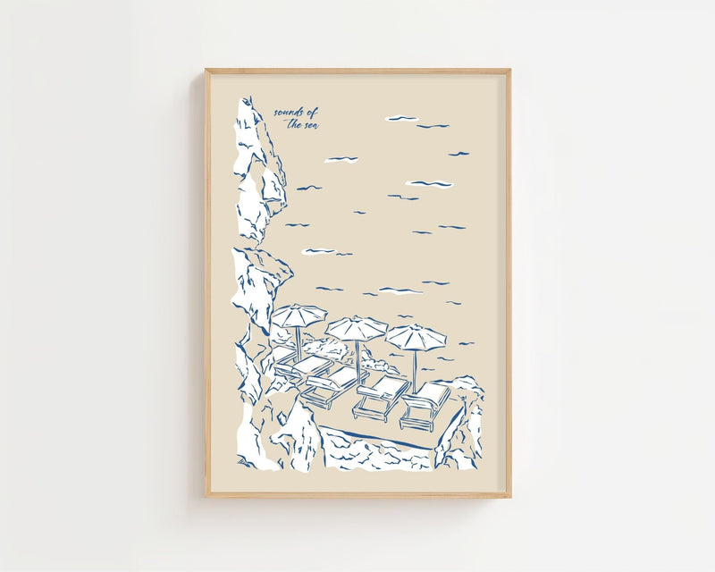 Sounds Of The Sea Plakat - 21 x 29.7 cm - Nellastore