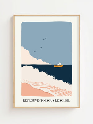 Sous Le Soleil Horizon Plakat - 21 x 29.7 cm (A4) - Nellastore