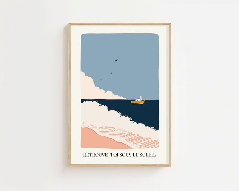 Sous Le Soleil Horizon Plakat - 21 x 29.7 cm (A4) - Nellastore
