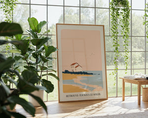 Sous Le Soleil Kystplakat Plakat - 21 x 29.7 cm (A4) - Nellastore