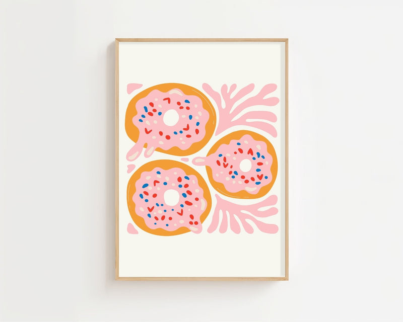 Sprinkle Donut Party Plakat - 21 x 29.7 cm - Nellastore