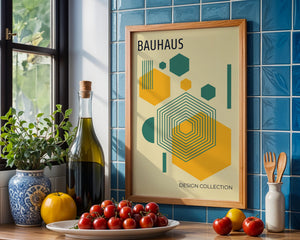 Square Rhythm Bauhaus Plakat - 21 x 29.7 cm - Nellastore