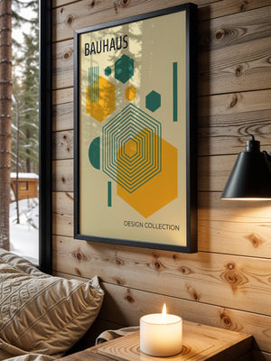 Square Rhythm Bauhaus Plakat - 21 x 29.7 cm - Nellastore