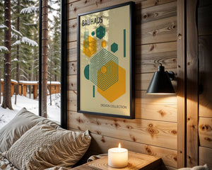 Square Rhythm Bauhaus Plakat - 21 x 29.7 cm - Nellastore