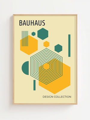 Square Rhythm Bauhaus Plakat - 21 x 29.7 cm - Nellastore