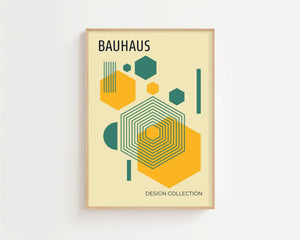 Square Rhythm Bauhaus Plakat - 21 x 29.7 cm - Nellastore
