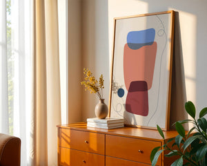 Stacked Shapes Harmony Plakat - 21 x 29.7 cm - Nellastore