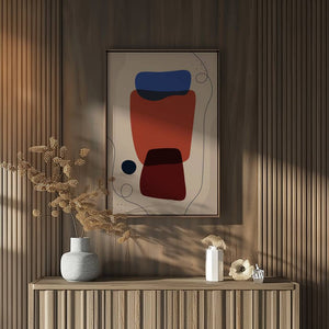 Stacked Shapes Harmony Plakat - 21 x 29.7 cm - Nellastore
