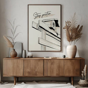 Stay Positive Plakat - 21 x 29.7 cm - Nellastore