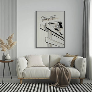 Stay Positive Plakat - 21 x 29.7 cm - Nellastore