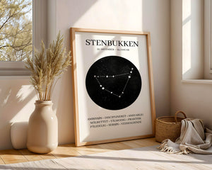 Stenbukken Stjernetegn Plakat - 21 x 29.7 cm - Nellastore