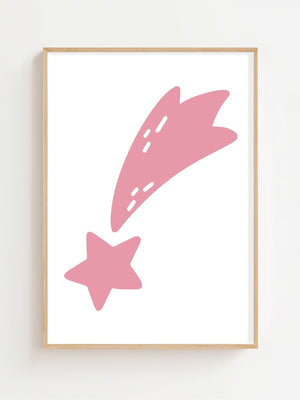 Stjerneskud Mini Plakat - 21 x 29.7 cm (A4) - Nellastore