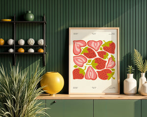Strawberry Fields Kitchen Plakat - 21 x 29.7 cm - Nellastore