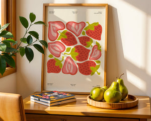 Strawberry Fields Kitchen Plakat - 21 x 29.7 cm - Nellastore