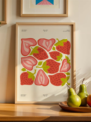 Strawberry Fields Kitchen Plakat - 21 x 29.7 cm - Nellastore