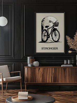 Stronger Bike Plakat - 21 x 29.7 cm - Nellastore