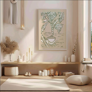 Sun and Sea Plakat - 21 x 29.7 cm - Nellastore