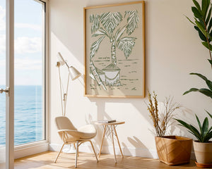 Sun and Sea Plakat - 21 x 29.7 cm - Nellastore