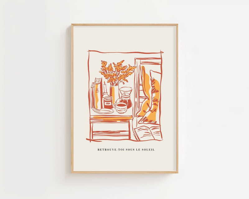 Sunlit Corner Plakat - 21 x 29.7 cm - Nellastore