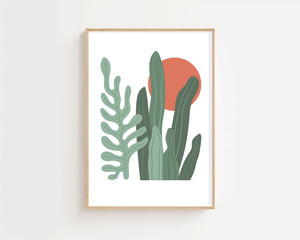 Sunlit Greens Plakat - 21 x 29.7 cm - Nellastore