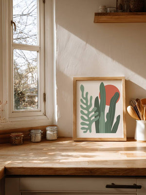 Sunlit Greens Plakat - 21 x 29.7 cm - Nellastore