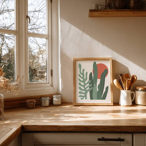 Sunlit Greens Plakat - 21 x 29.7 cm - Nellastore