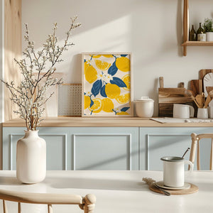 Sunlit Lemon Grove Pattern - 21 x 29.7 cm - Nellastore