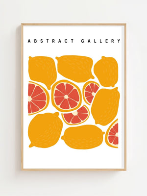 Sunny Citrus Gallery Plakat - 21 x 29.7 cm - Nellastore