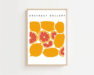 Sunny Citrus Gallery Plakat - 21 x 29.7 cm - Nellastore